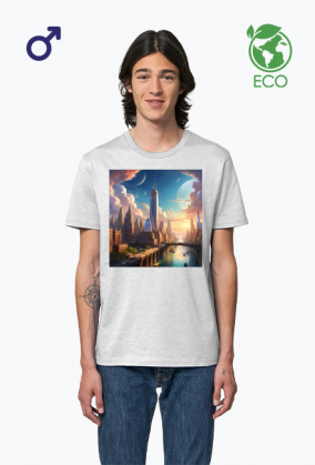 Ekologiczna koszulka T-Shirt z nadrukiem New York 1