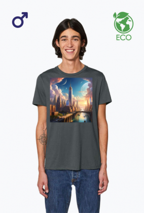 Ekologiczna koszulka T-Shirt z nadrukiem New York 1