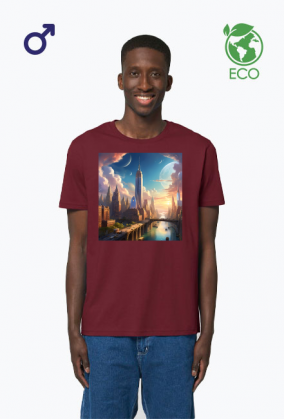 Ekologiczna koszulka T-Shirt z nadrukiem New York 1