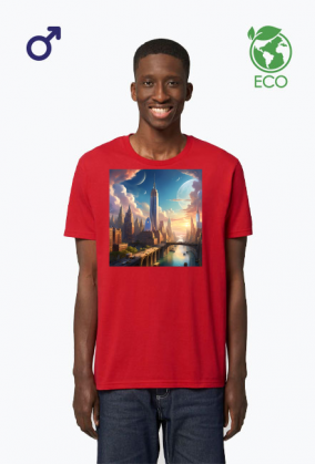 Ekologiczna koszulka T-Shirt z nadrukiem New York 1