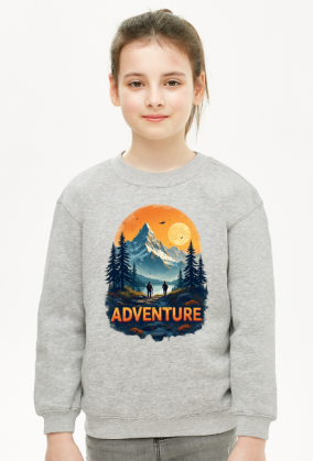 Dziecieca bluza bez kaptura z nadrukiem ADVENTURE 1