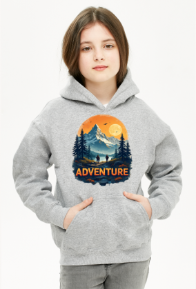 Bluza dziecieca z kapturem z nadrukiem ADVENTURE 1