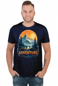 Meska koszulka T-Shirt z nadrukiem ADVENTURE 1