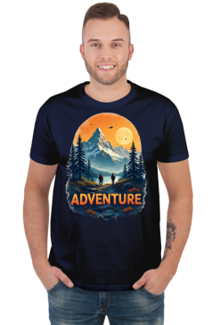 Meska koszulka T-Shirt z nadrukiem ADVENTURE 1