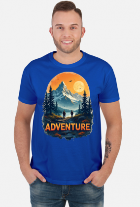 Meska koszulka T-Shirt z nadrukiem ADVENTURE 1