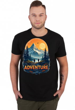 Meska koszulka T-Shirt z nadrukiem ADVENTURE 1