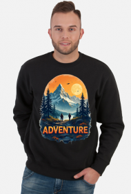 Meska bluza bez kaptura z nadrukiem ADVENTURE 1