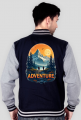 Bluza rozpinana bez kaptura z nadrukiem college ADVENTURE 1