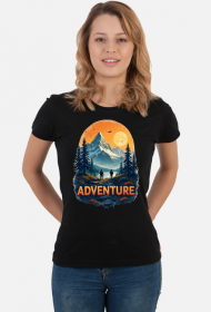 Damska koszulka T-Shirt z nadrukiem ADVENTURE 1