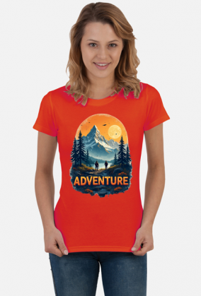 Damska koszulka T-Shirt z nadrukiem ADVENTURE 1