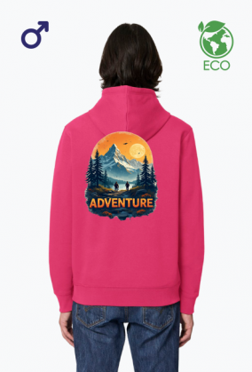 Ekologiczna meska bluza z nadrukiem ADVENTURE 1