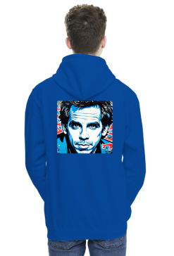 Bluza z kapturem z nadrukiem Ben Stiller grafitti 1