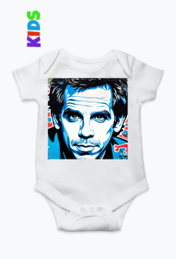 Body dzieciece spioszki z nadrukiem Ben Stiller grafitti 1