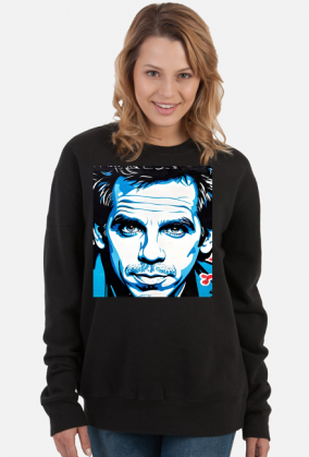 Damska bluza bez kaptura z nadrukiem Ben Stiller grafitti 1