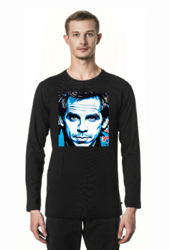 Meska koszulka z dlugim rekawem voyage z nadrukiem Ben Stiller grafitti 1