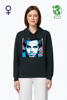 Ekologiczna bluza z kapturem z nadrukiem Ben Stiller grafitti 1