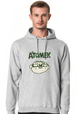 Bluza kangur z kapturem Atomek, komiks.