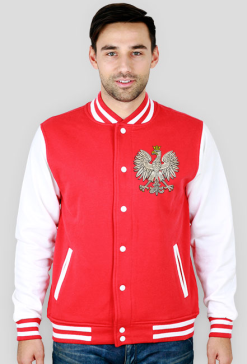 Bluza biało czerwona z Polskim Orłem