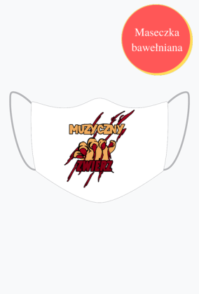 Maseczka bawełniana Muzyczny Zwierz