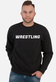 Czarna bluza z napisem "WRESTLING" v03