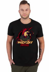Koszulka męska Muzyczny Zwierz