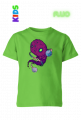 Koszulka Dziecięca Fluorestencyjna Kosmiczna Metalowa Zjawa Pixel Art