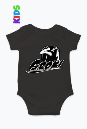 Dziecięce body z logo Sroki Łódź