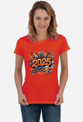 Koszulka damska noworoczna 2025