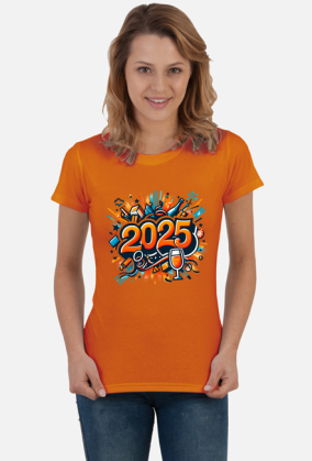 Koszulka damska noworoczna 2025