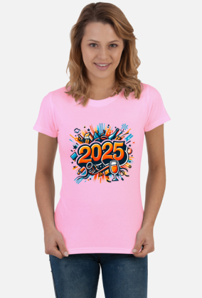 Koszulka damska noworoczna 2025