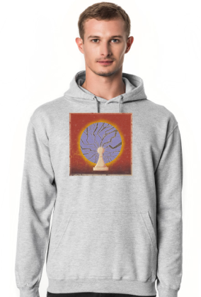 Potężny pion - bluza męska z kapturem