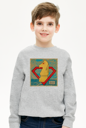 Super Skoczek - szachy - bluza chłopięca