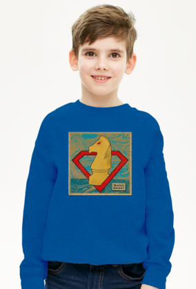 Super Skoczek - szachy - bluza chłopięca