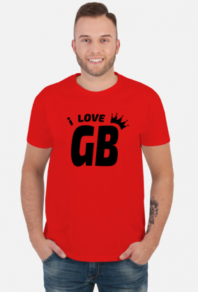 i love GB (koszulka męska) cg