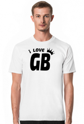 i love GB (koszulka męska) cg