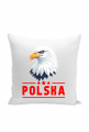 poduszka napis POLSKA oraz wizerunek Orła białego