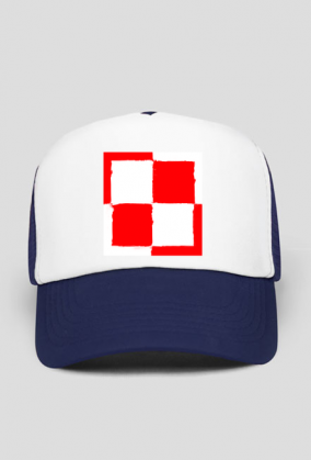 czapka z daszkiem bejsbolówka POLSKA szachownica lotnictwo