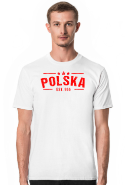 koszulka męska z napisem POLSKA rok 966