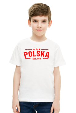 Koszulka dla chłopca z napisem POLSKA