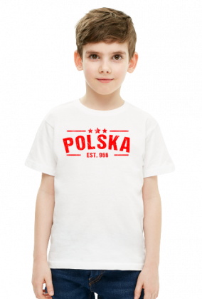 Koszulka dla chłopca z napisem POLSKA