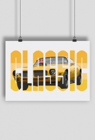 Plakat idealny do garażu, męskie wnętrze supersamochód