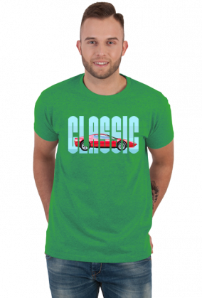 Koszulka męska CLASSIC Ferrari klasyczny supersamochód