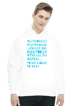 Prezent dla mężczyzny bluza z kapturem z cytatem z kultowej polskiej komedii POLSKA