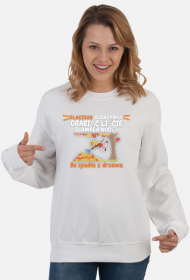 Dlaczego blondynka grabiąc liście złamała nogę?