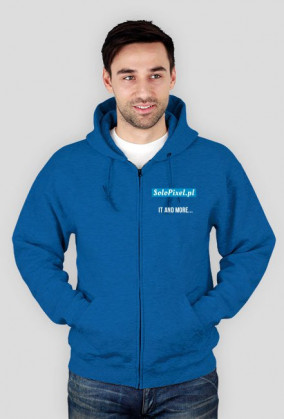 Lekka rozpinana bluza z kapturem Bright Text