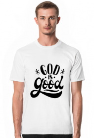 God is good - koszulka męska jasna