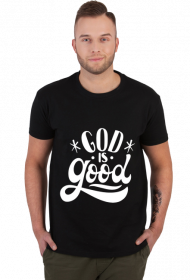 God is good - koszulka męska ciemna
