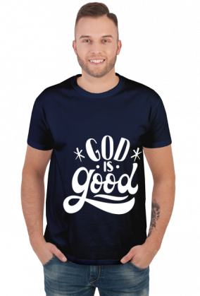 God is good - koszulka męska ciemna