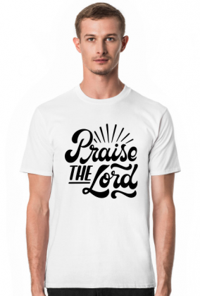 Praise the lord - koszulka męska jasna