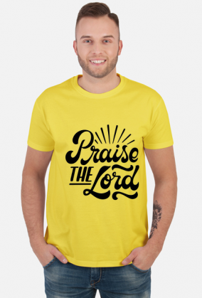 Praise the lord - koszulka męska jasna